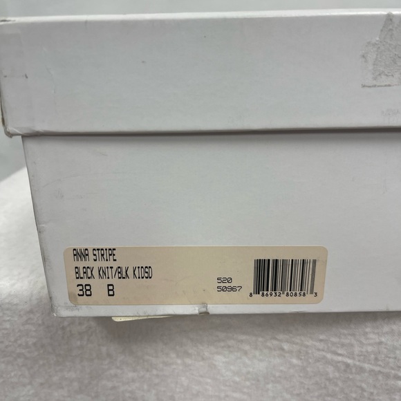 Tabitha Simmons Black Knit Stretch Comfort Anna Almond Toe Block Heels 8 NWT - Picture 11 of 12